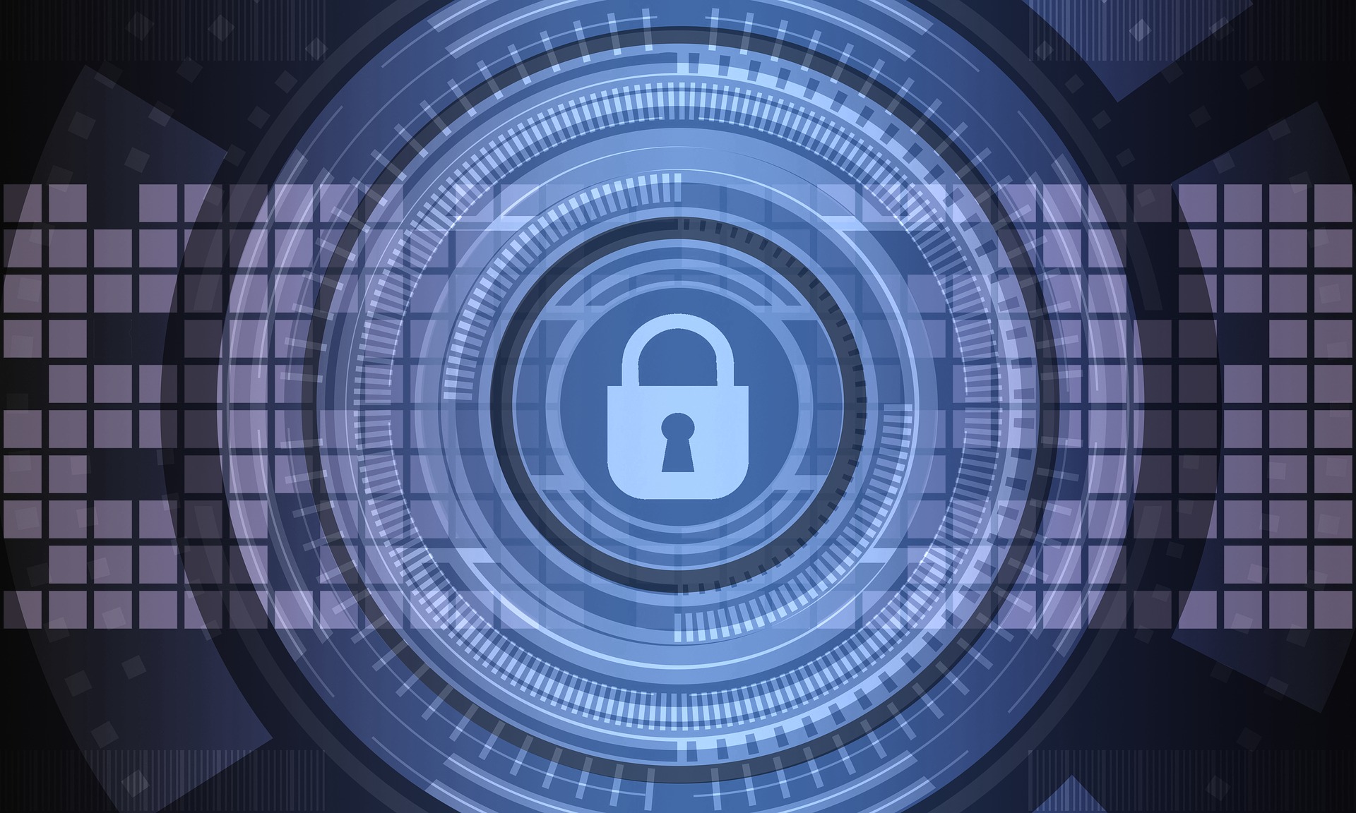 A blue colored lock