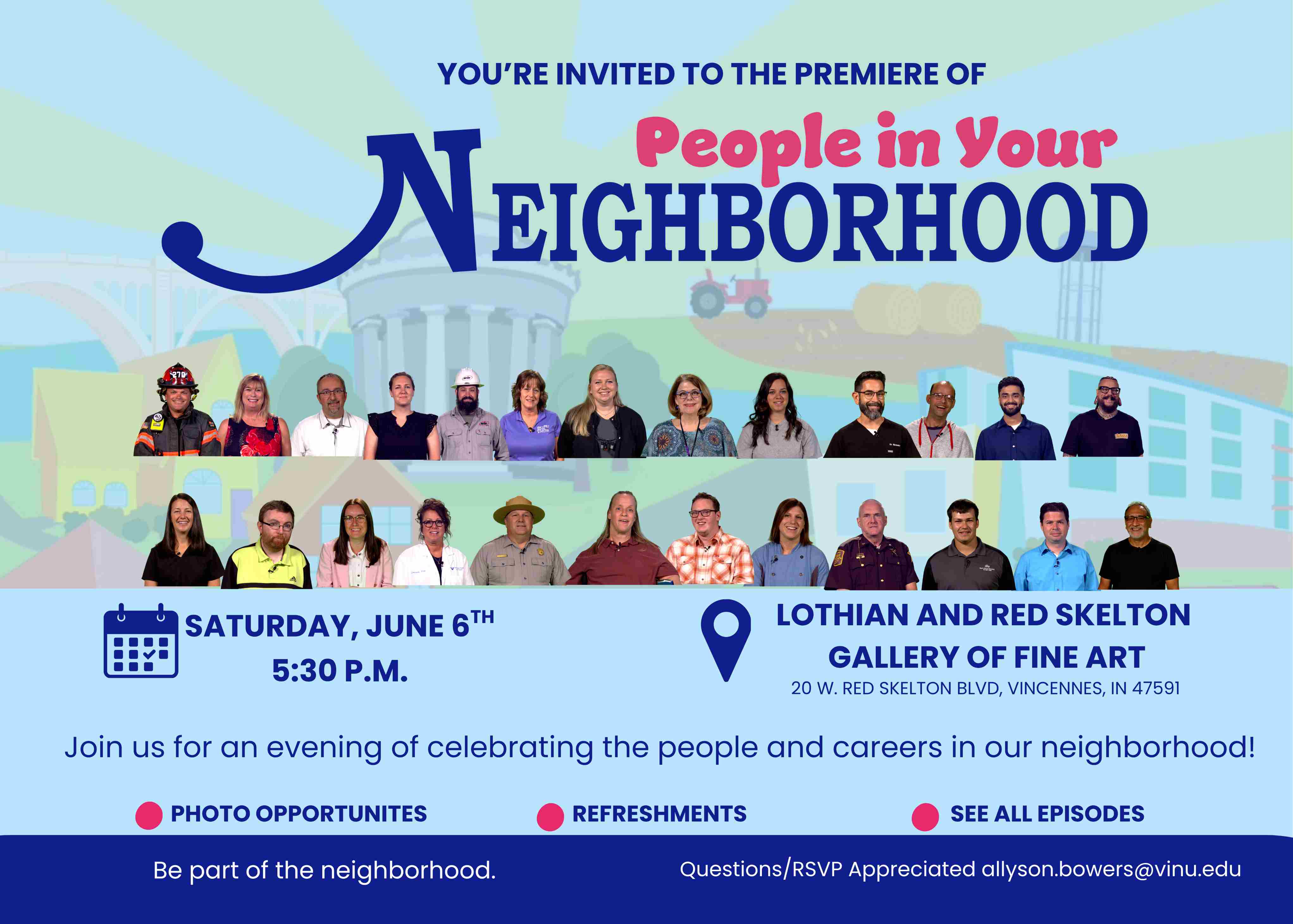 Invitation flyer for the premiere of 