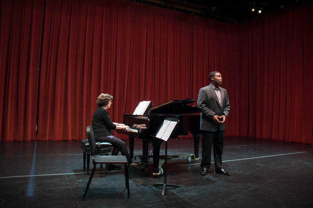Two people performing at Red Skelton Theater