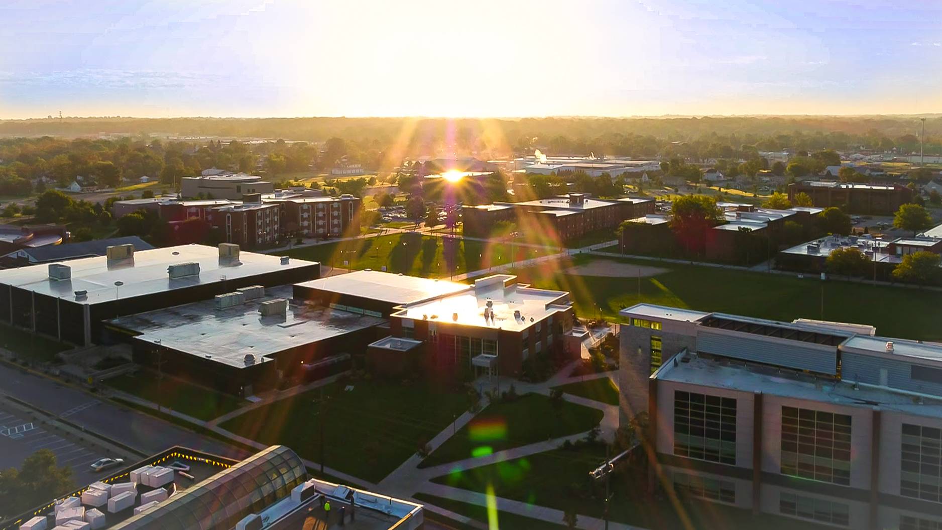 Vincennes University at sunrise