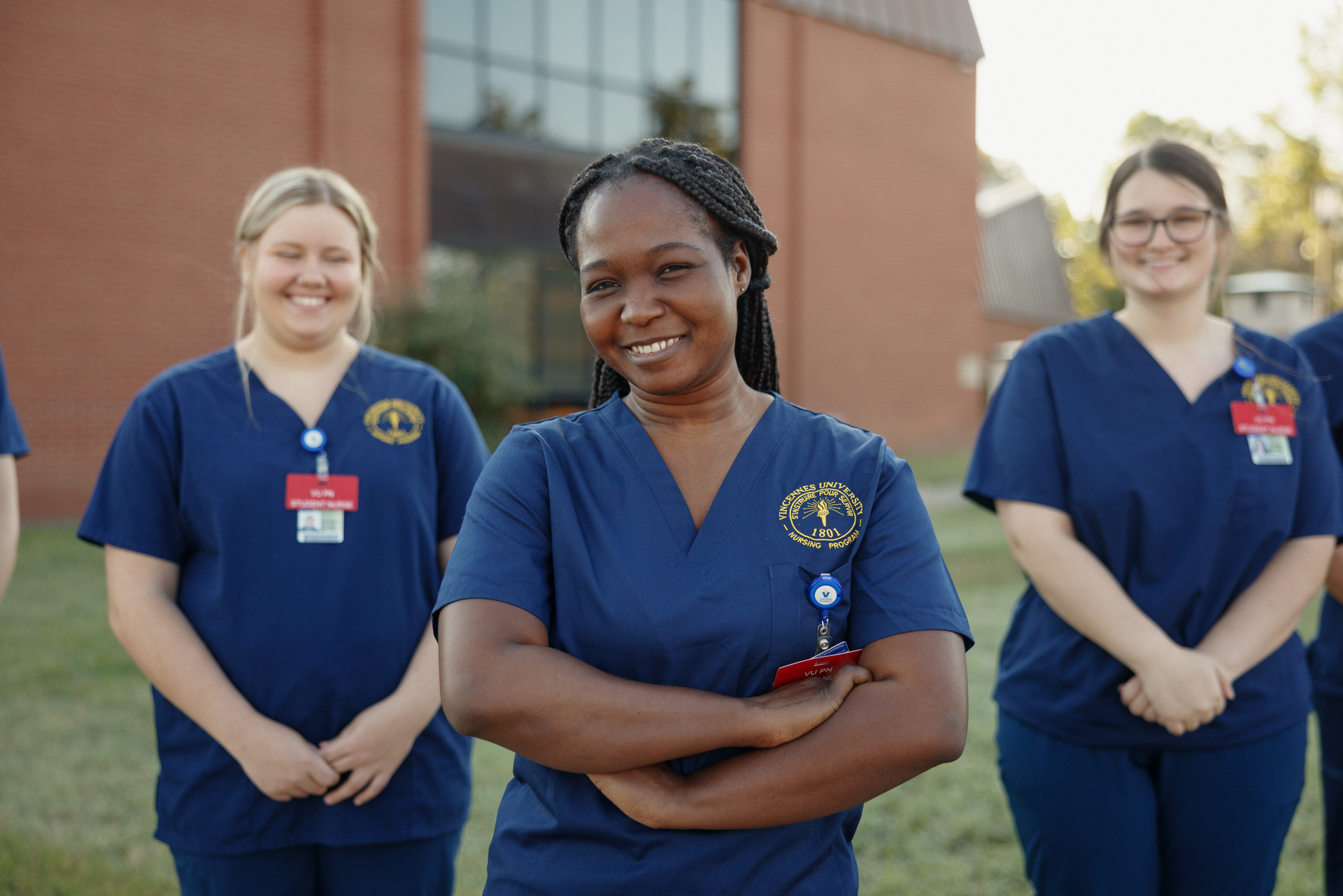 Female nursing student posing for a picture