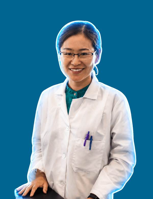 Dr. Aiquin Fang, an Associate Professor in Chemistry at Vincennes University. 