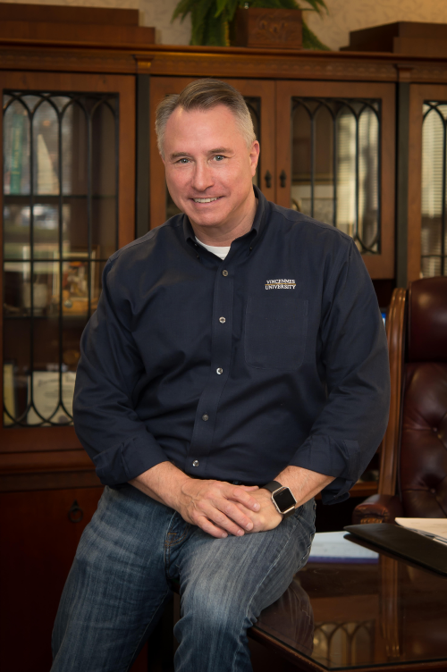 President of VU Chuck Jackson posing for a headshot.